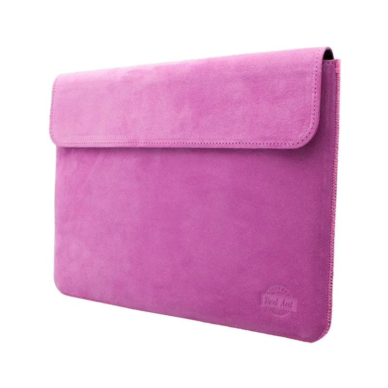 Husa de protectie REDANT cu clapă pentru MacBook Pro 14, Piele, Cyclamen