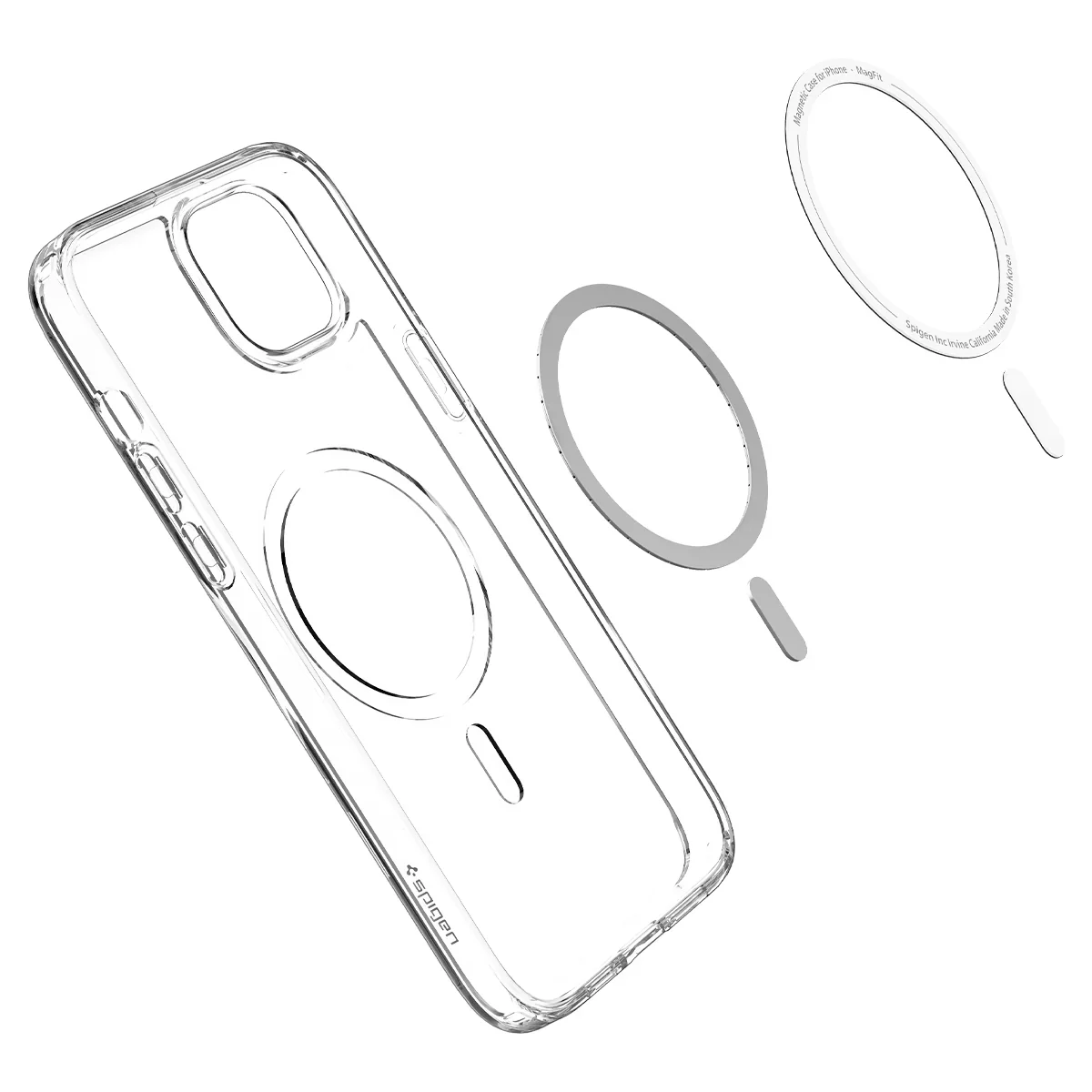 Husa de protectie Spigen Crystal Hybrid pentru iPhone 14, Alb Transparent - Image 14