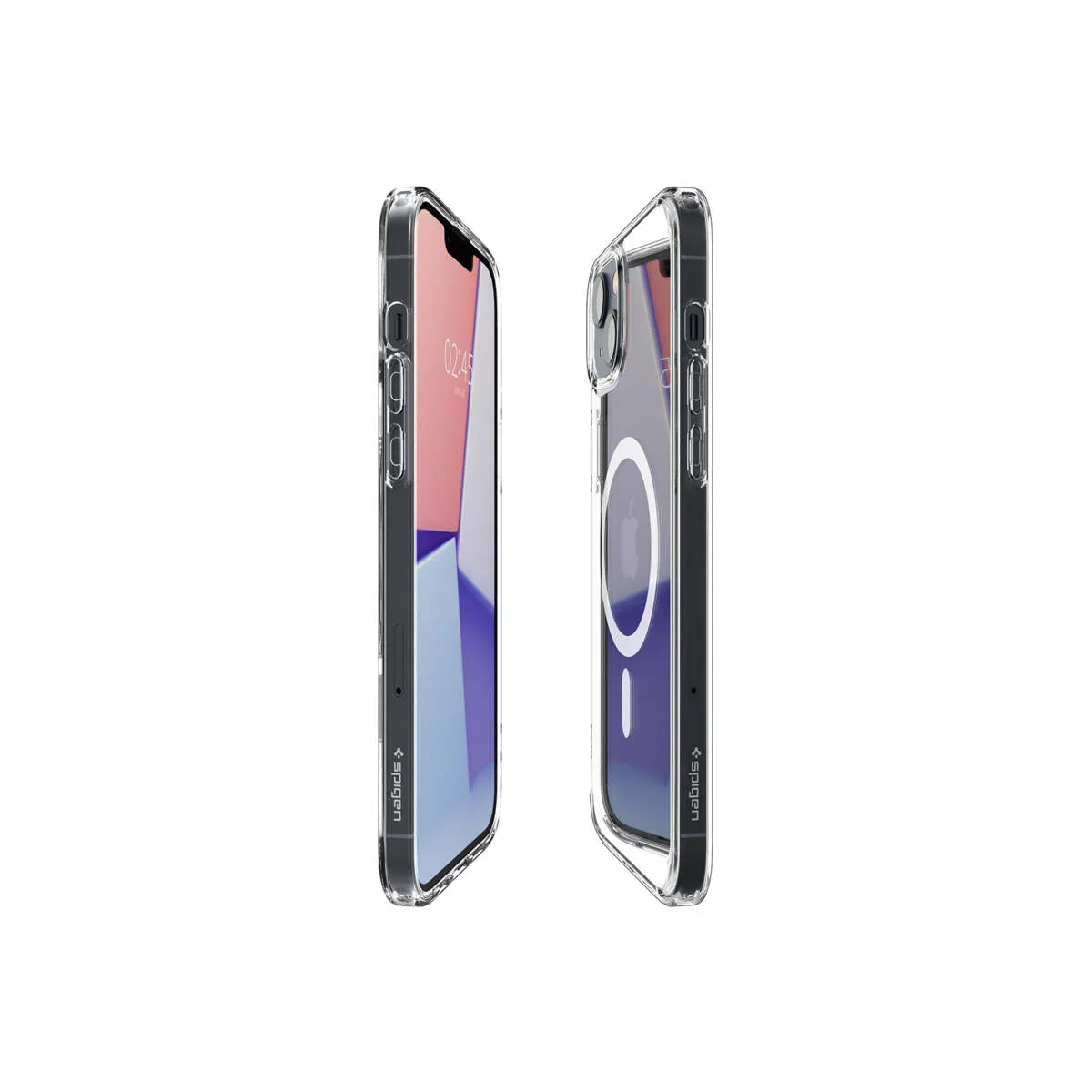 Husa de protectie Spigen Crystal Hybrid pentru iPhone 14, Alb Transparent - Image 2