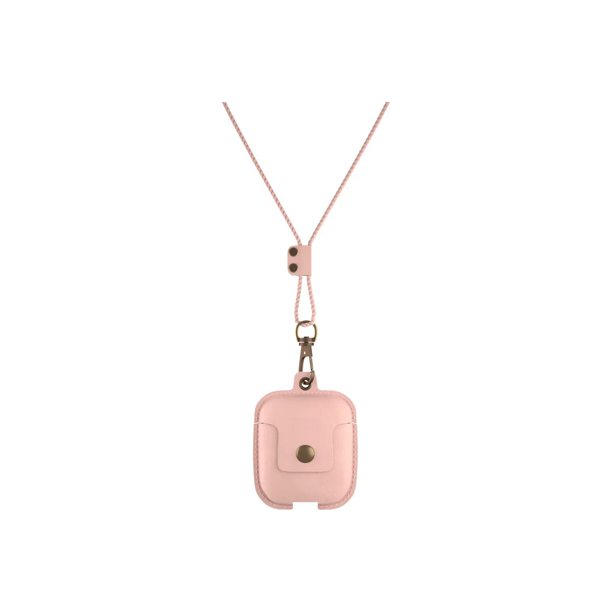 Husa de protectie Woodcessories AirCase pentru AirPods 1 & 2 Piele, Old Rose
