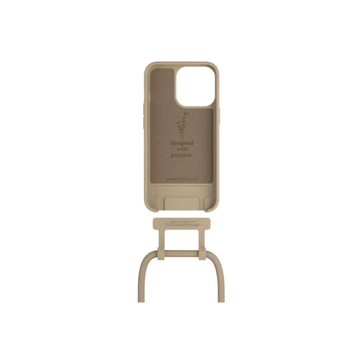Husa de protectie Woodcessories Change Case pentru iPhone 14 Pro, Taupe - Image 8