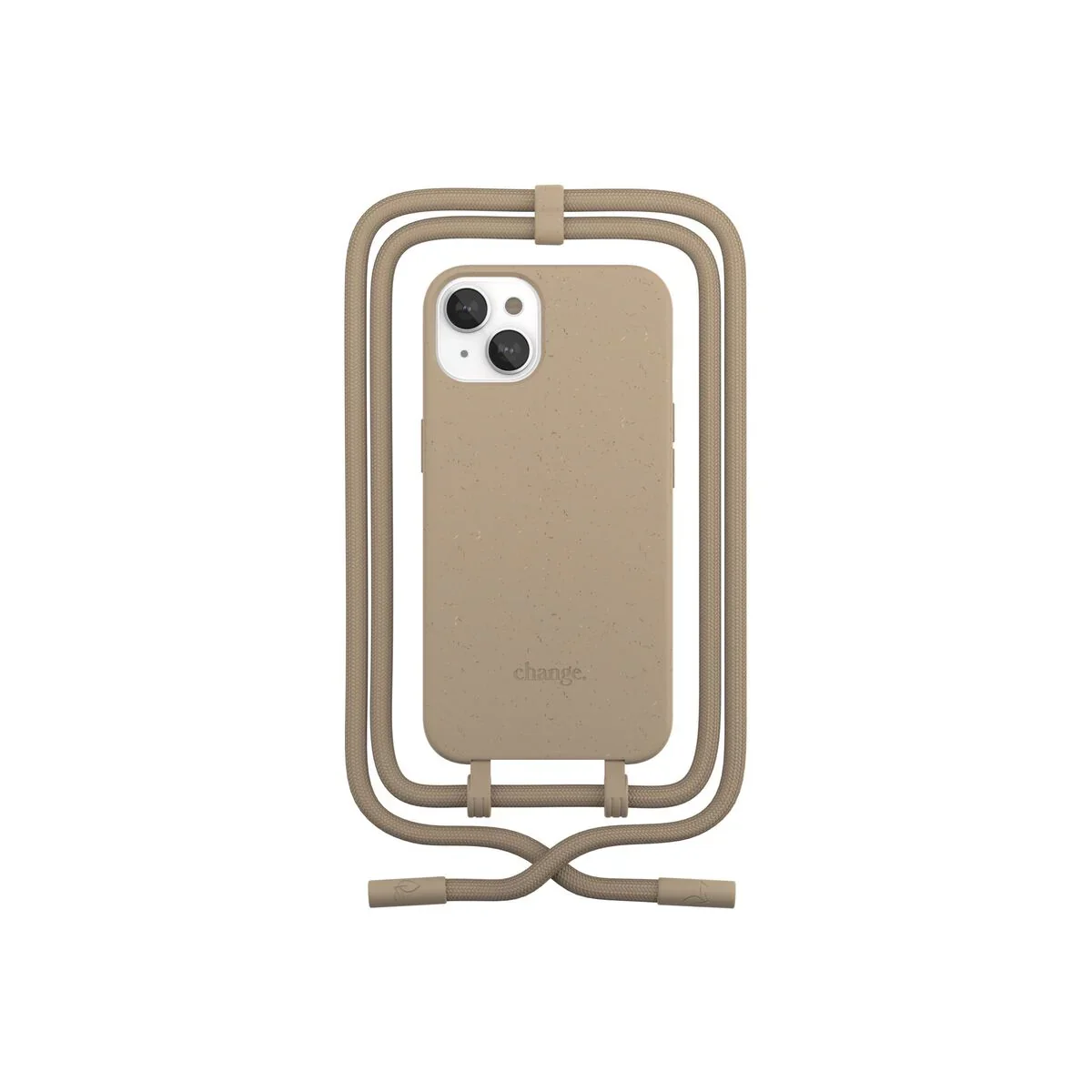 Husa de protectie Woodcessories Change Case pentru iPhone 14, Taupe