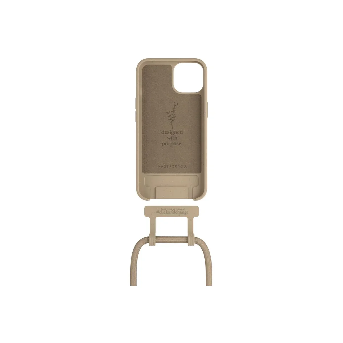 Husa de protectie Woodcessories Change Case pentru iPhone 14, Taupe - Image 8