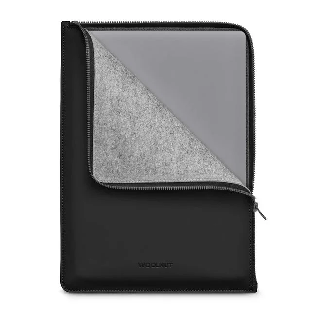 Husa de protectie Woolnut Coated pentru MacBook Pro (13" si 14"), MacBook Air 13", Negru - Image 2