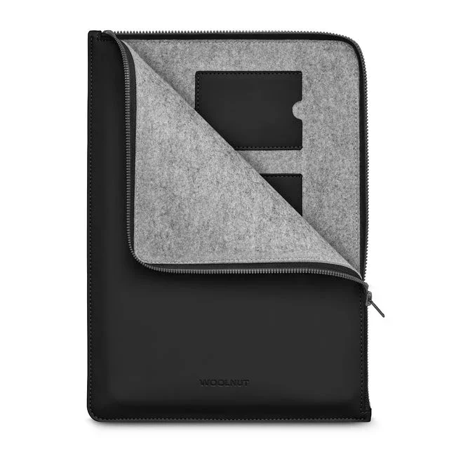Husa de protectie Woolnut Coated pentru MacBook Pro (13" si 14"), MacBook Air 13", Negru - Image 3