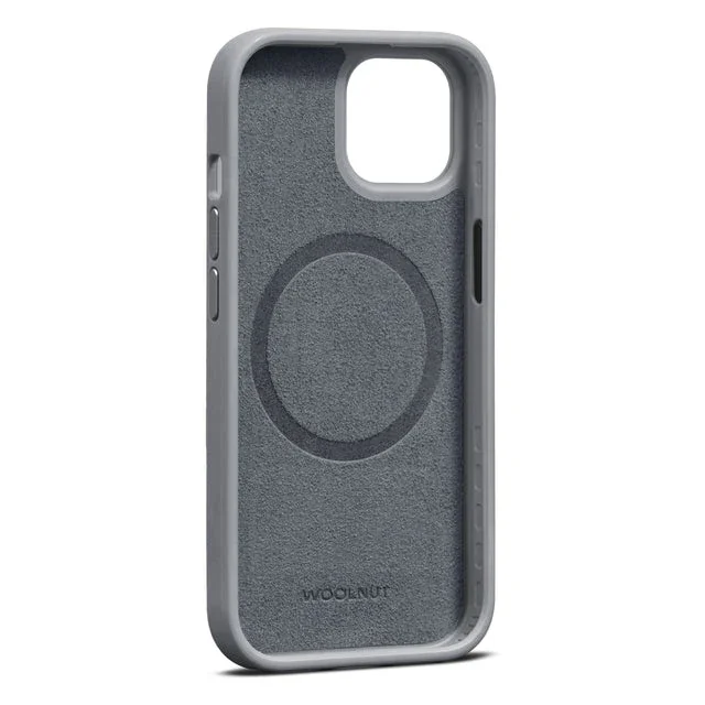 Husa de protectie Woolnut cu MagSafe pentru iPhone 15 Plus, Piele, Gri - Image 3