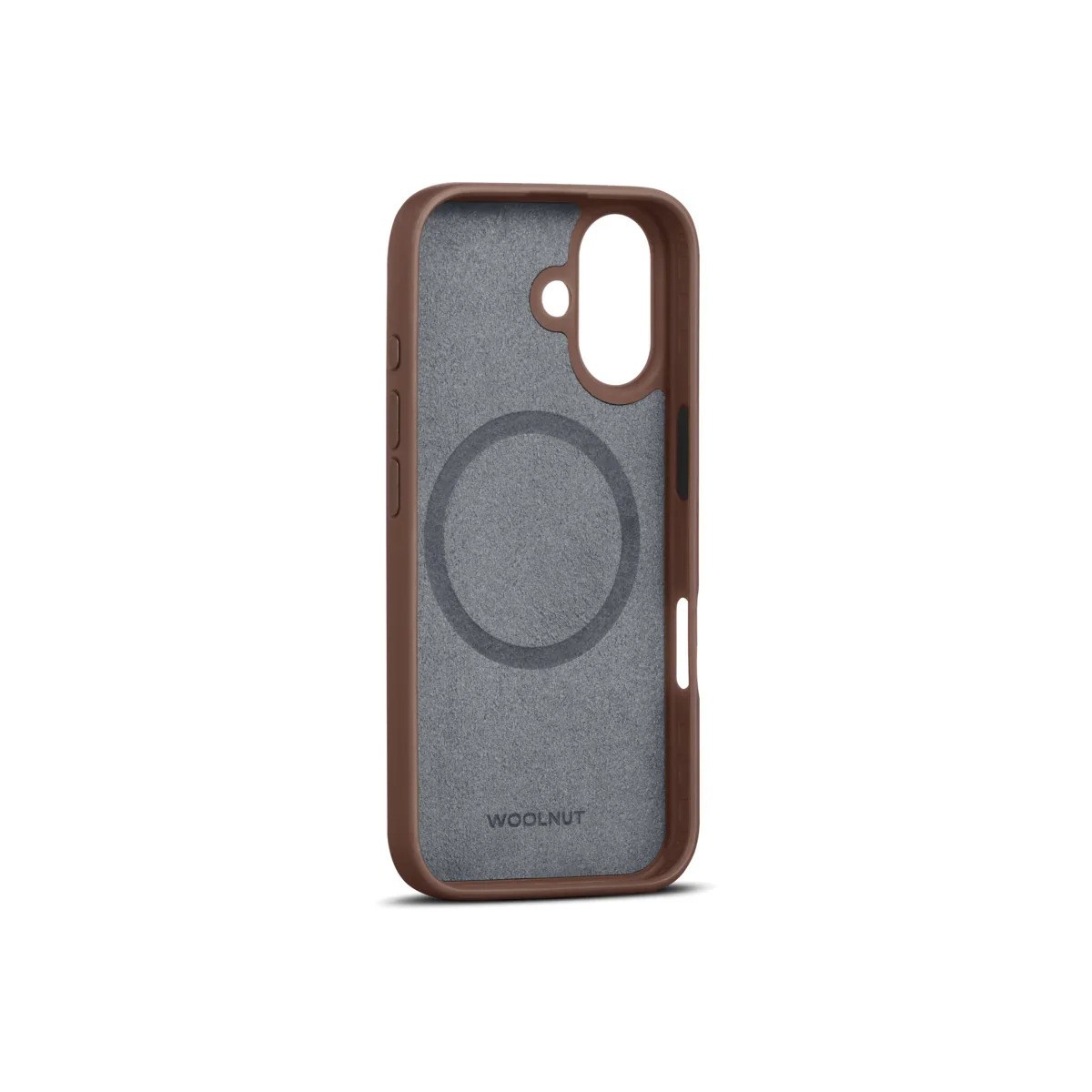 Husa de protectie Woolnut din piele pentru iPhone 16, Maro - Image 3