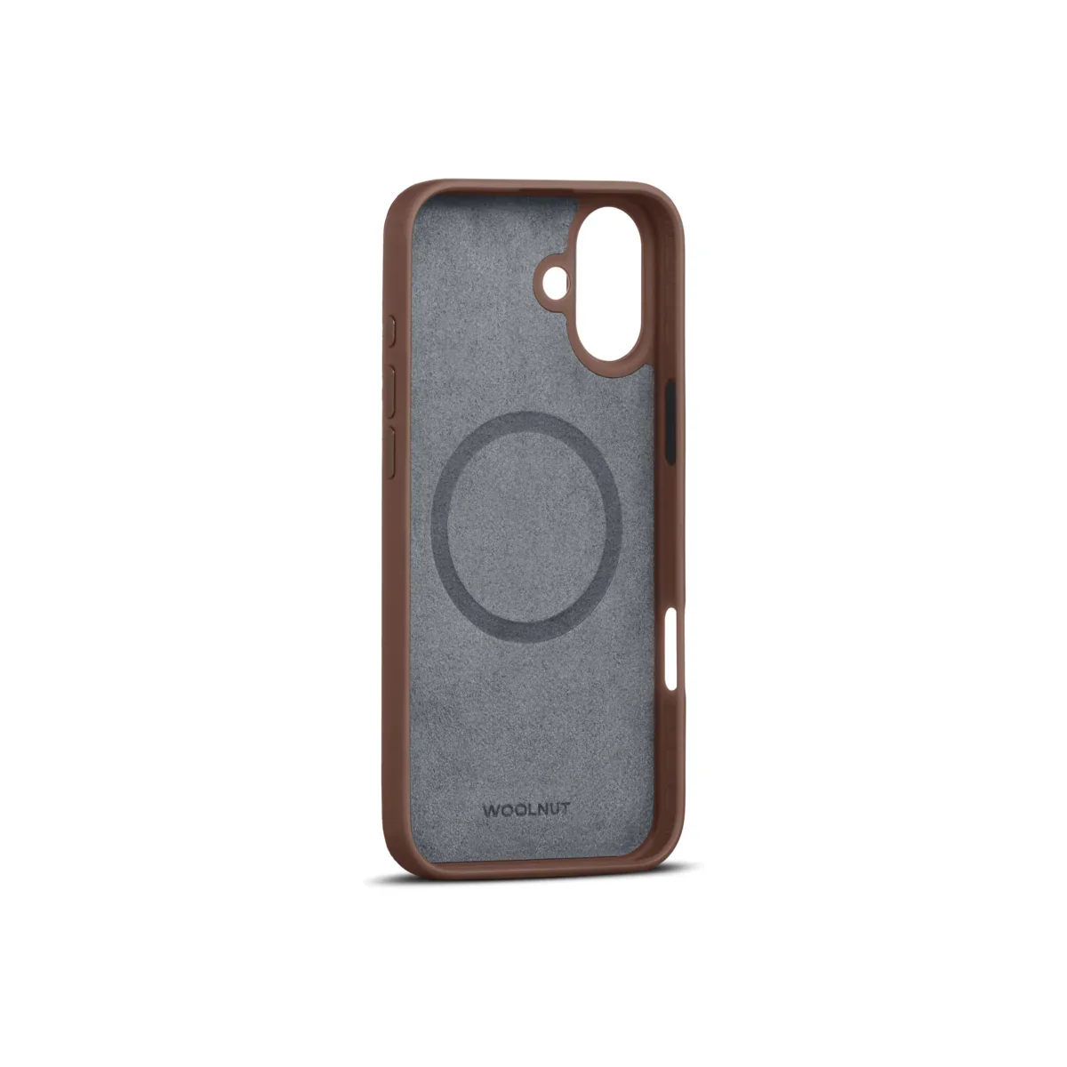 Husa de protectie Woolnut din piele pentru iPhone 16 Plus, Maro - Image 3
