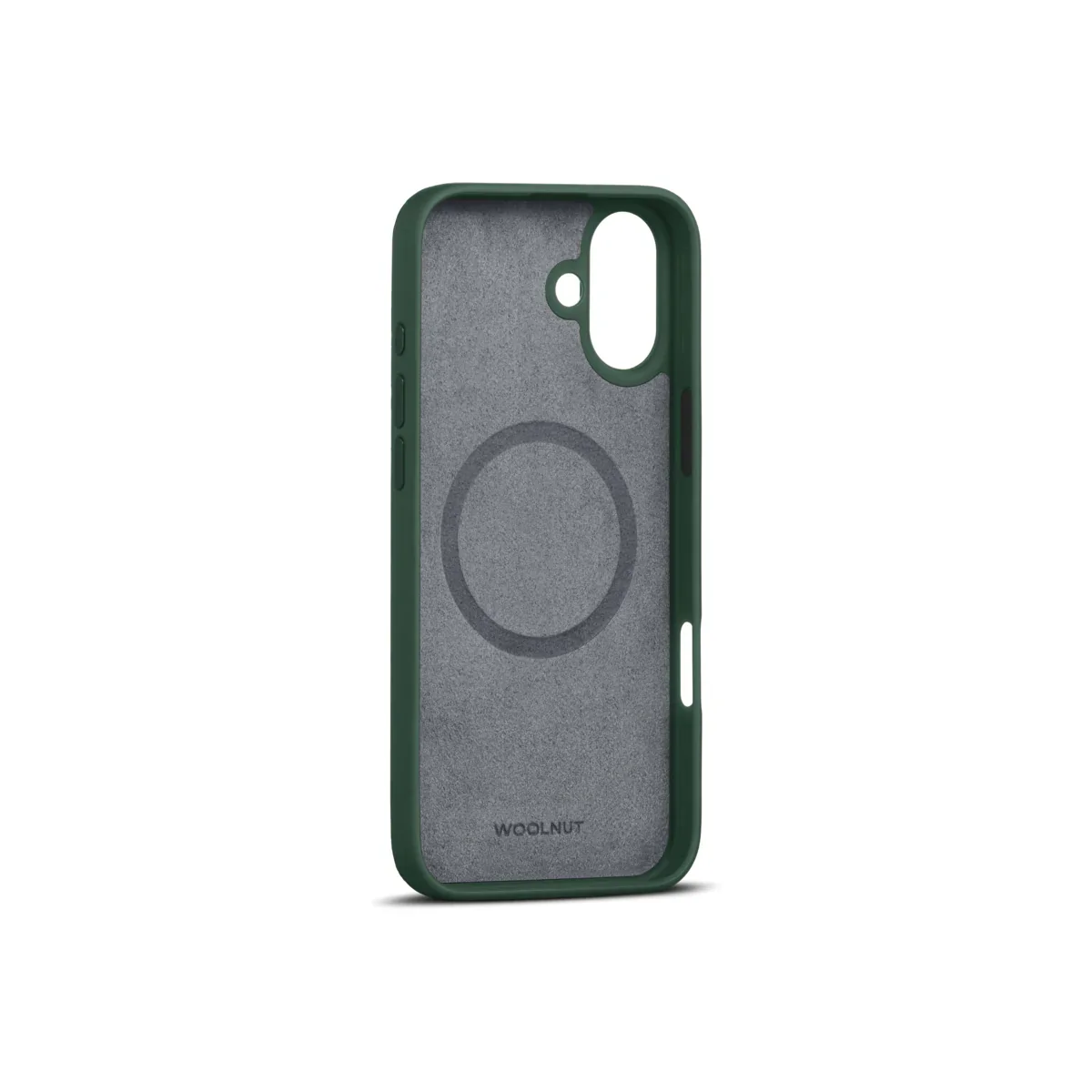 Husa de protectie Woolnut din piele pentru iPhone 16 Plus, Verde - Image 3