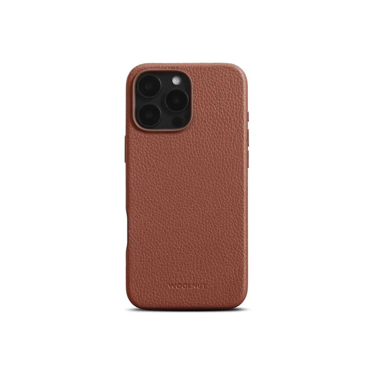 Husa de protectie Woolnut din piele pentru iPhone 16 Pro Max, Maro