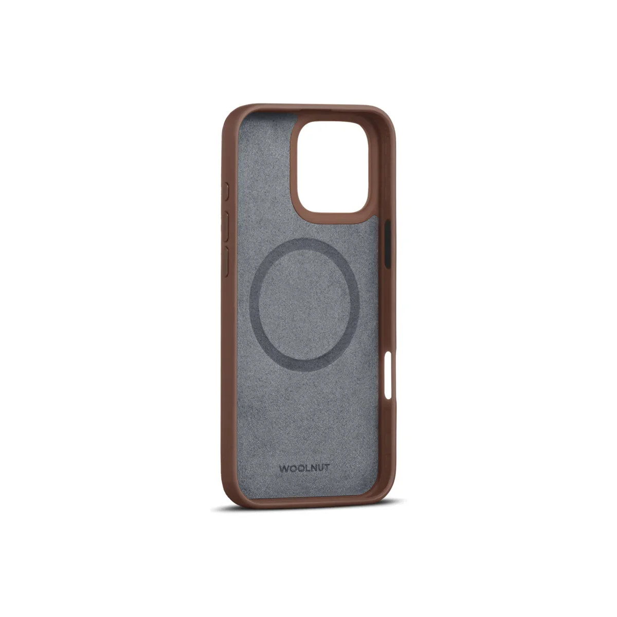 Husa de protectie Woolnut din piele pentru iPhone 16 Pro Max, Maro - Image 4