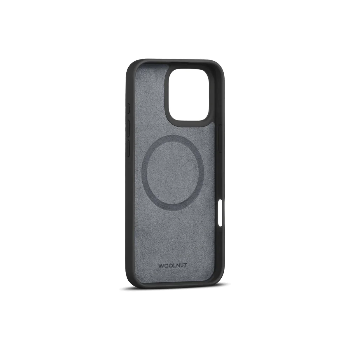 Husa de protectie Woolnut din piele pentru iPhone 16 Pro Max, Negru - Image 4
