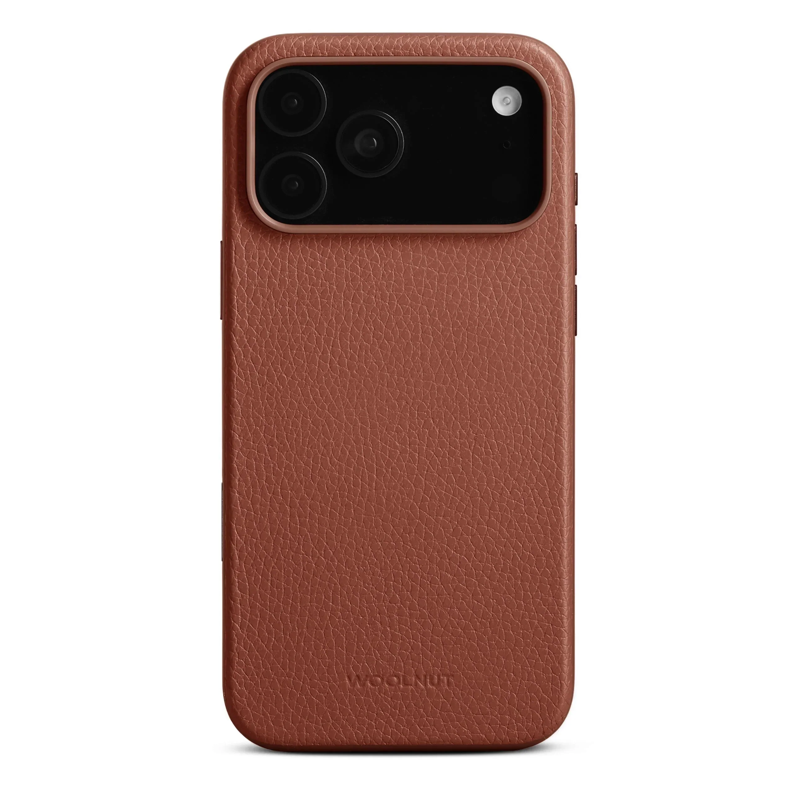 Husa de protectie Woolnut din piele pentru iPhone 17 Pro Max, Maro