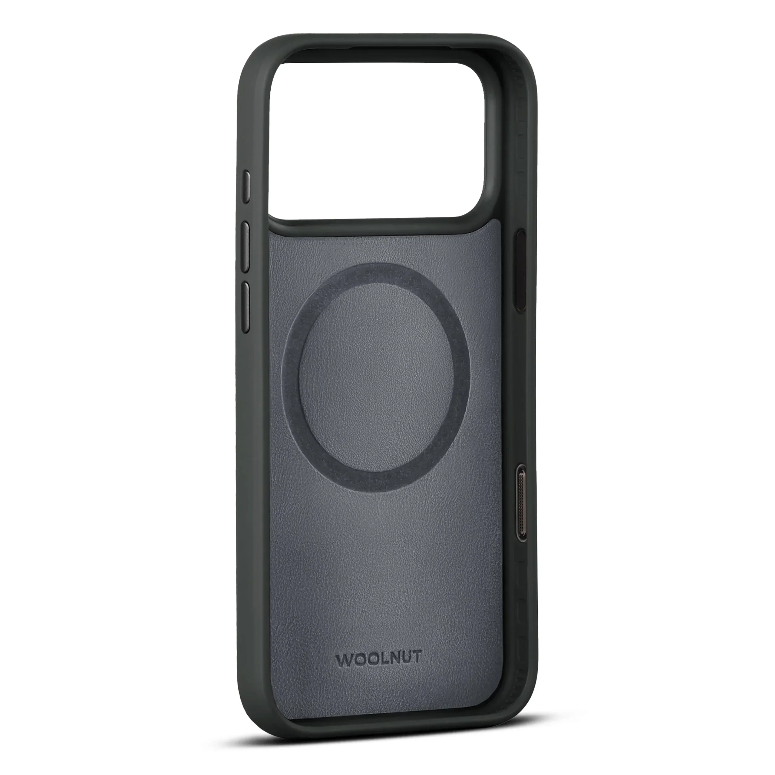 Husa de protectie Woolnut din piele pentru iPhone 17 Pro Max, Negru - Image 3