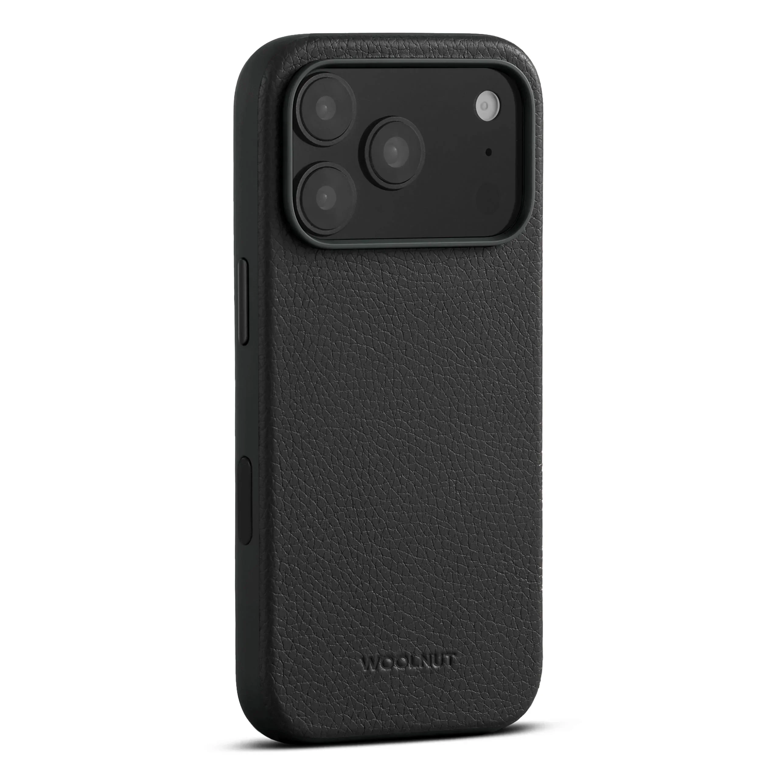 Husa de protectie Woolnut din piele pentru iPhone 17 Pro, Negru - Image 2