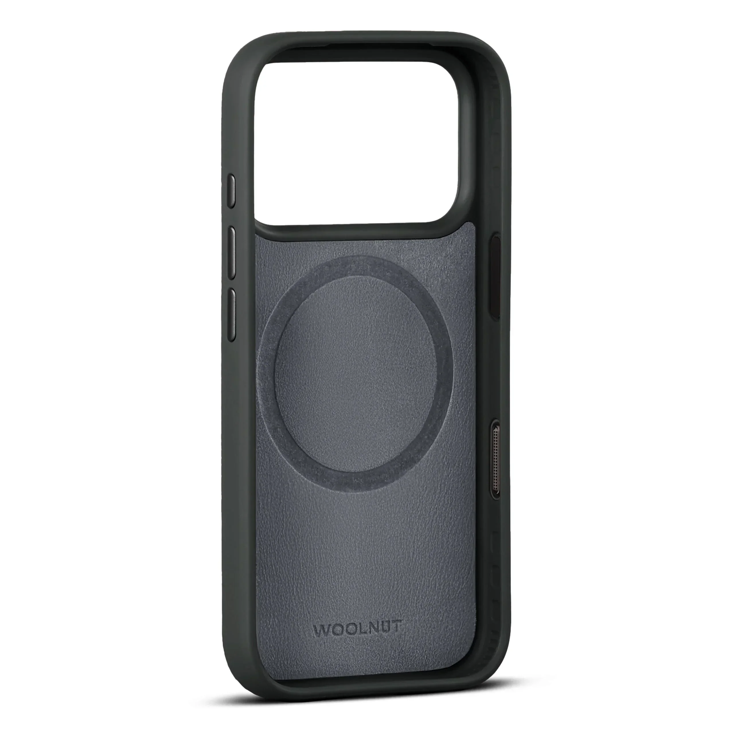 Husa de protectie Woolnut din piele pentru iPhone 17 Pro, Negru - Image 3