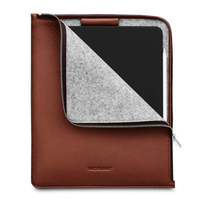 Husa de protectie Woolnut Folio pentru iPad Pro 13", Piele, Cognac - Image 3