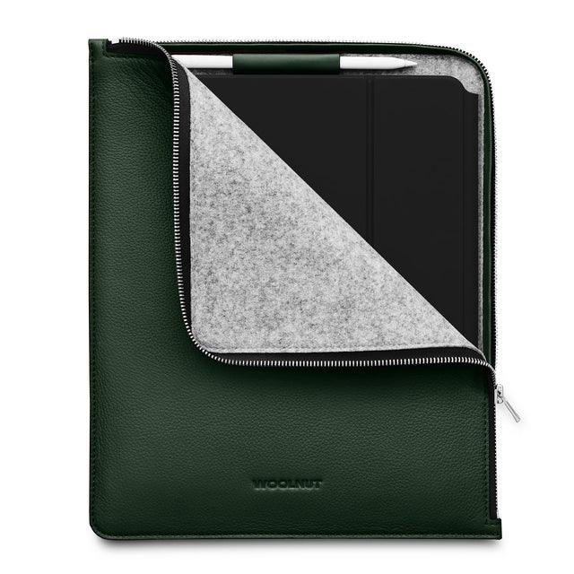 Husa de protectie Woolnut Folio pentru iPad Pro 13", Piele, Verde - Image 2