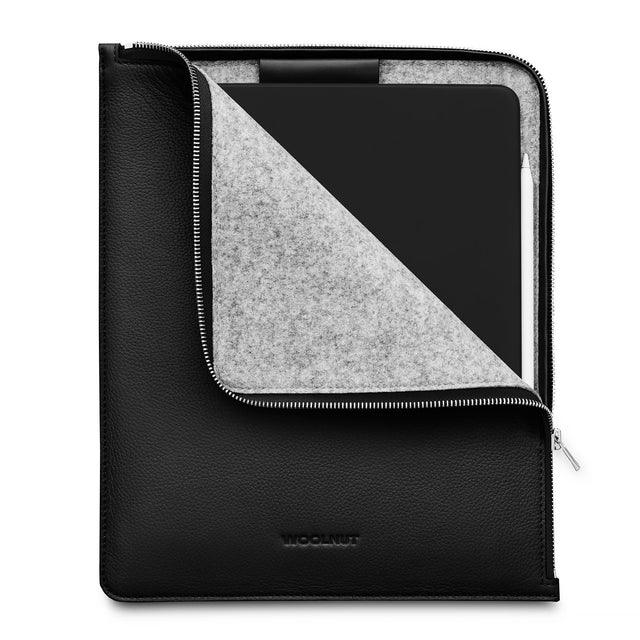 Husa de protectie Woolnut Folio pentru iPad Pro & Air 13", Piele, Negru - Image 3