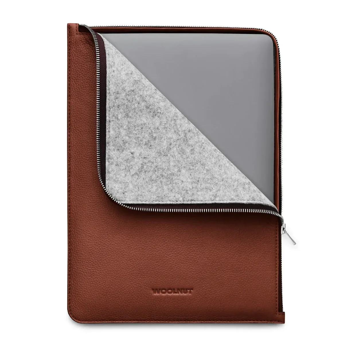Husa de protectie Woolnut Folio pentru MacBook Pro (13" si 14"), MacBook Air 13", Piele, Cognac - Image 2