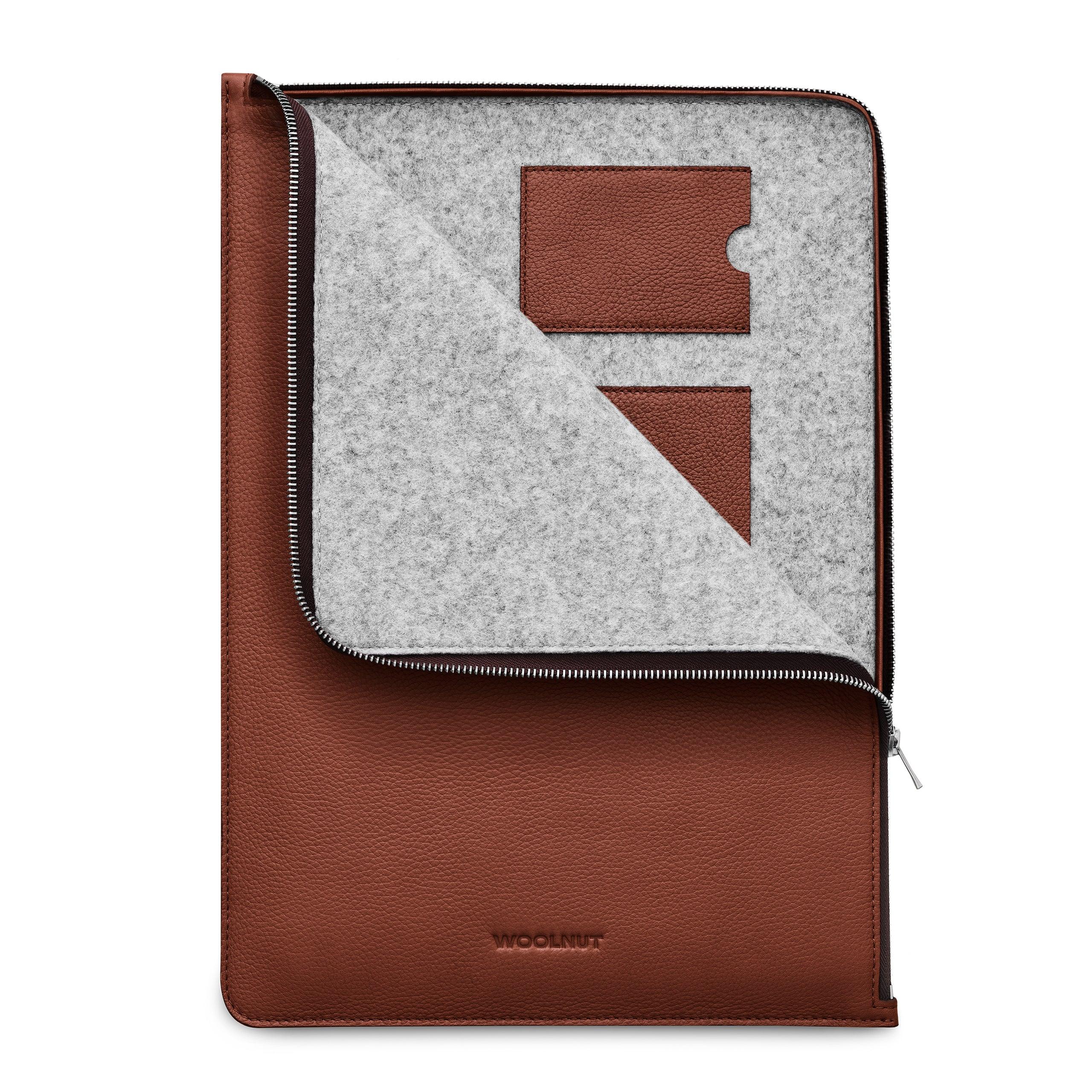 Husa de protectie Woolnut Folio pentru MacBook Pro 16", Piele, Cognac - Image 4