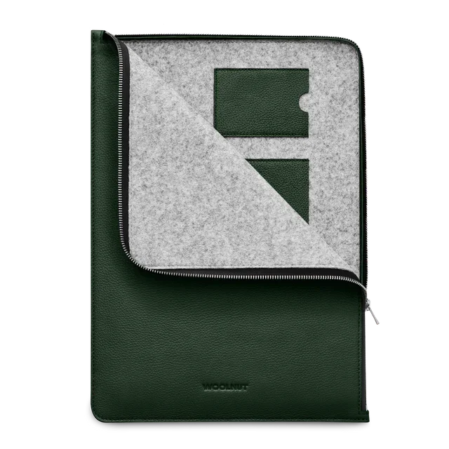 Husa de protectie Woolnut Folio pentru MacBook Pro 16", Piele, Verde - Image 3