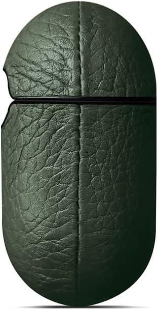 Husa de protectie Woolnut pentru AirPods (gen.3), Piele, Verde - Image 4