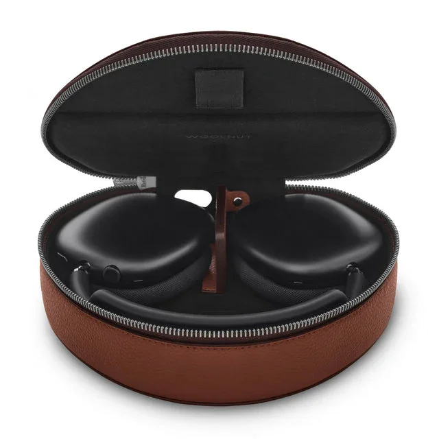 Husa de protectie Woolnut pentru AirPods Max, Piele, Cognac