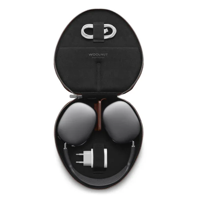 Husa de protectie Woolnut pentru AirPods Max, Piele, Cognac - Image 7