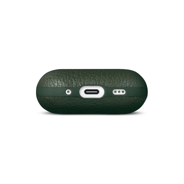 Husa de protectie Woolnut pentru AirPods Pro 3, Piele, Verde - Image 5