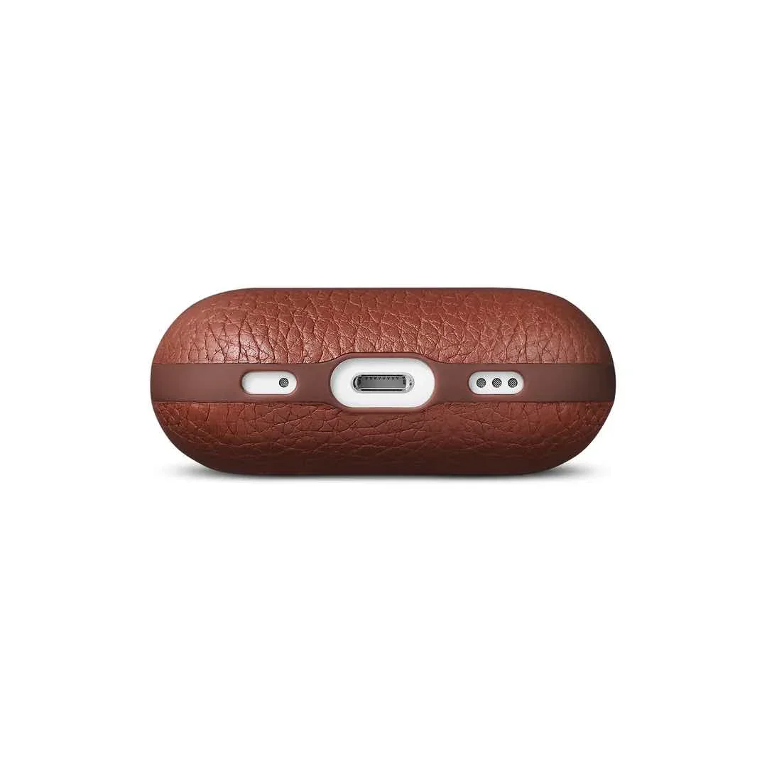 Husa de protectie Woolnut pentru AirPods Pro (gen.2), Piele, Cognac - Image 5