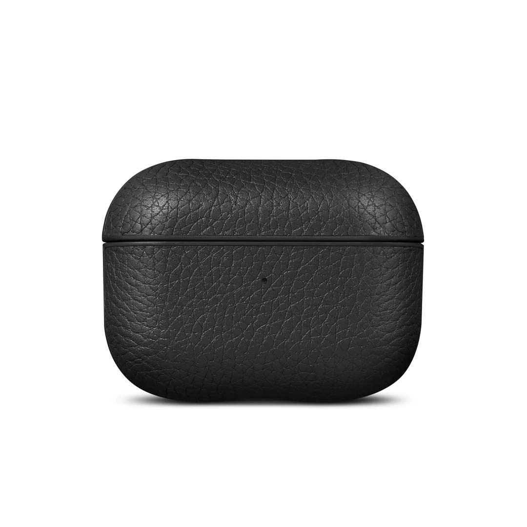 Husa de protectie Woolnut pentru AirPods Pro (gen.2), Piele, Negru - Image 2