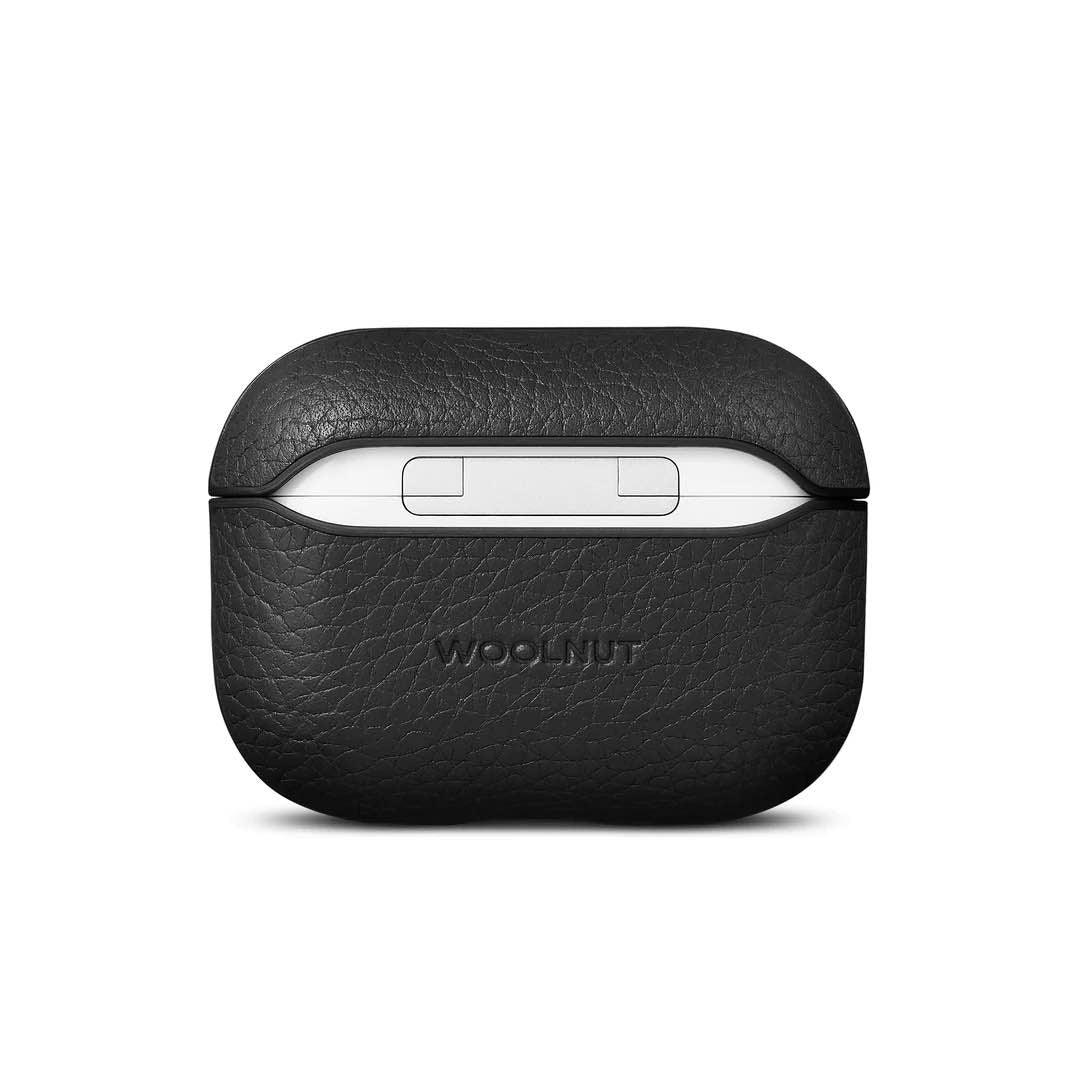 Husa de protectie Woolnut pentru AirPods Pro (gen.2), Piele, Negru - Image 3