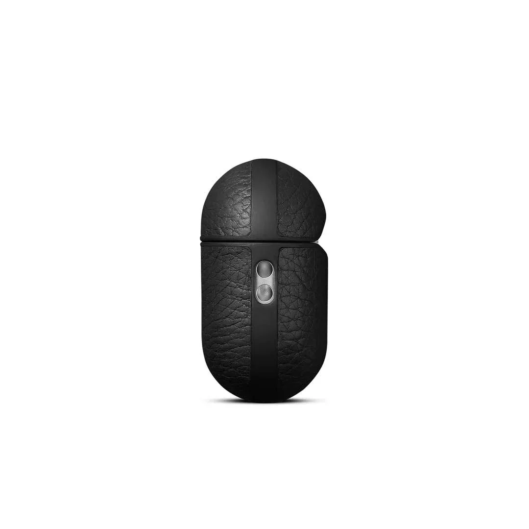 Husa de protectie Woolnut pentru AirPods Pro (gen.2), Piele, Negru - Image 4