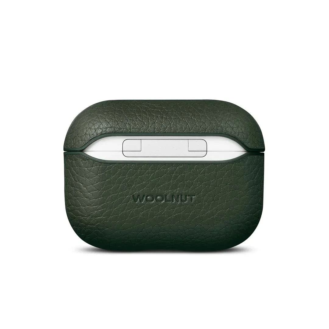 Husa de protectie Woolnut pentru AirPods Pro (gen.2), Piele, Verde - Image 3