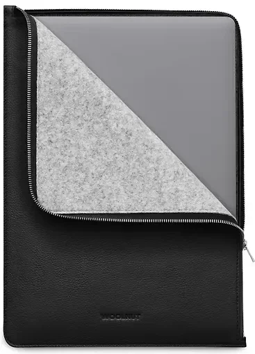 Husa de protectie Woolnut pentru MacBook Pro 16", Negru, Piele - Image 3