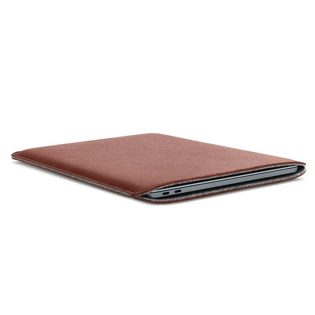 Husa de protectie Woolnut Sleeve pentru MacBook Pro 13" si MacBook Air 13", Piele, Cognac - Image 4