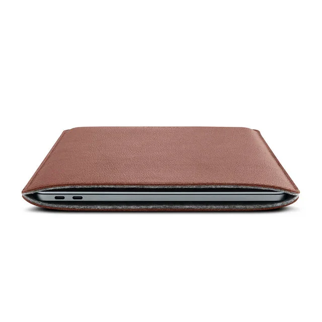 Husa de protectie Woolnut Sleeve pentru MacBook Pro 13" si MacBook Air 13", Piele, Cognac - Image 5