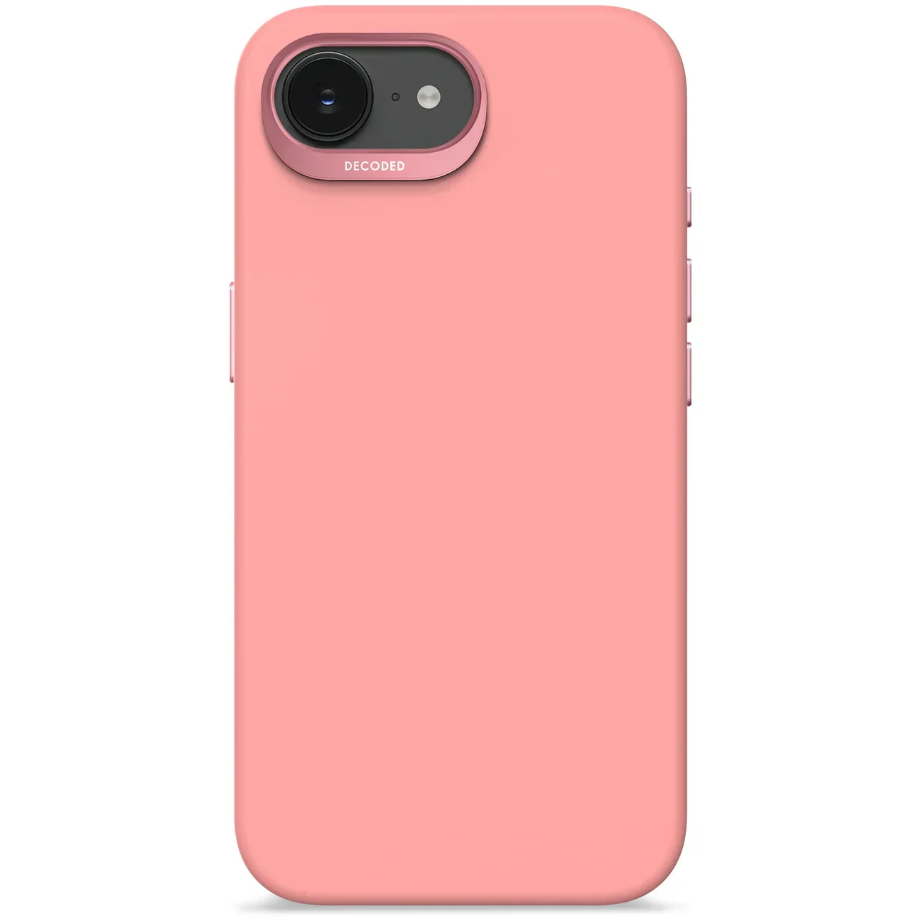 Husa Decoded anti-microbian cu MagSafe pentru iPhone 16e/17e, Silicon, BubbleGum Pink - Image 4