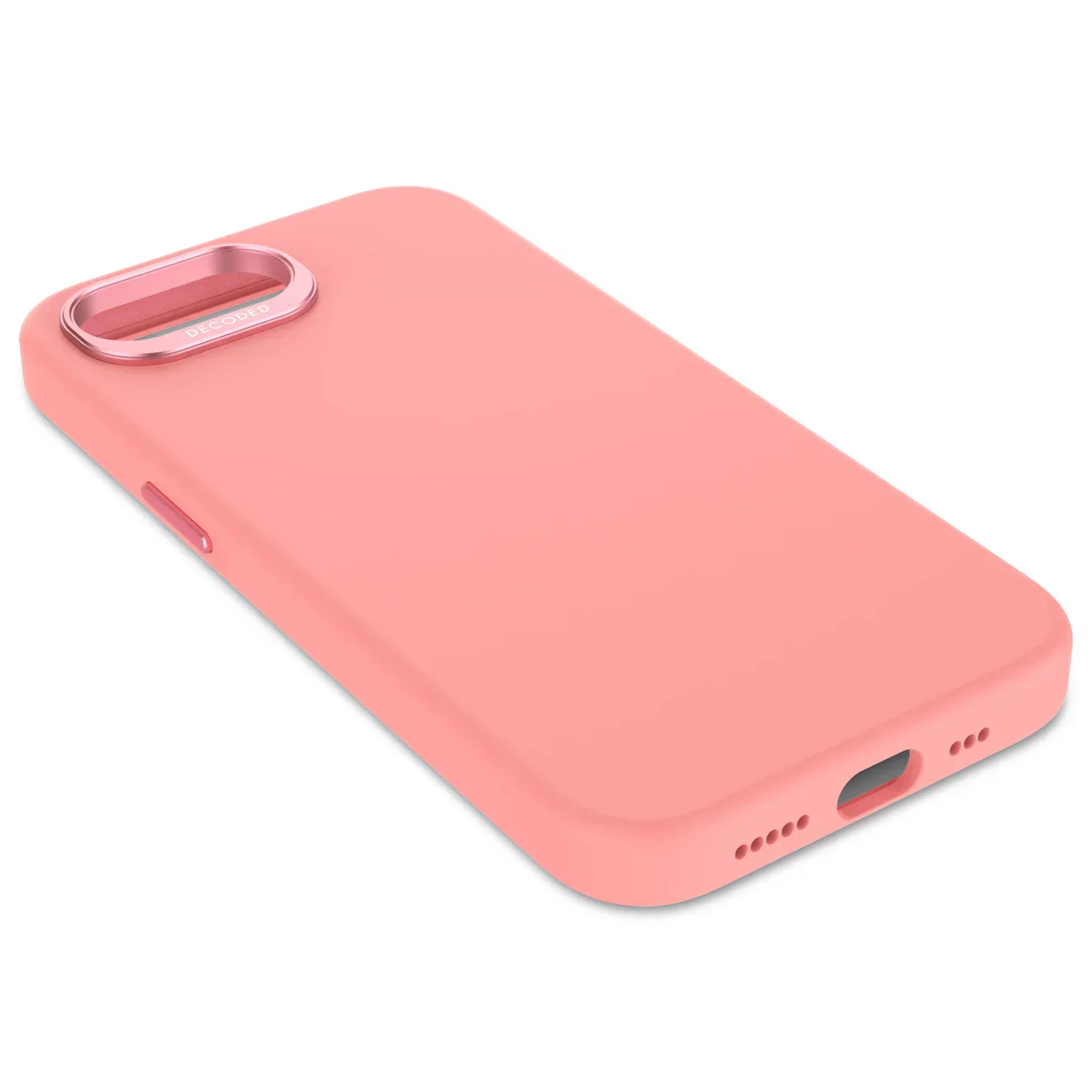 Husa Decoded anti-microbian cu MagSafe pentru iPhone 16e/17e, Silicon, BubbleGum Pink - Image 6