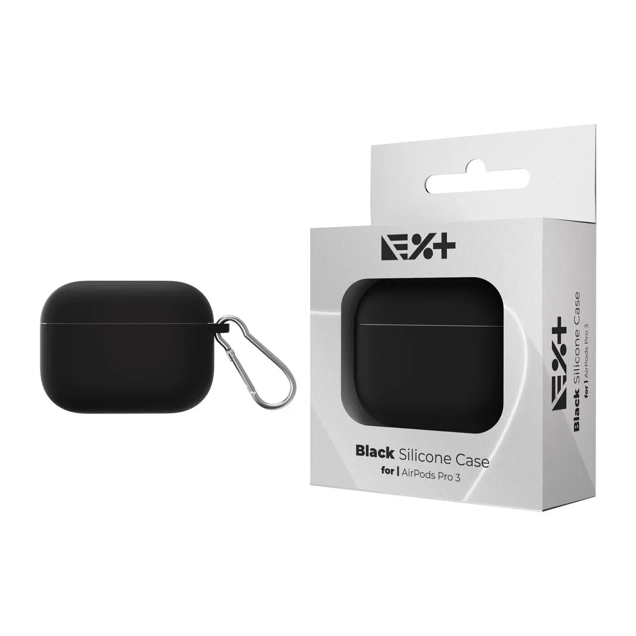 Husa din silicon NOA pentru AirPods Pro 3 (2025), Negru - Image 7