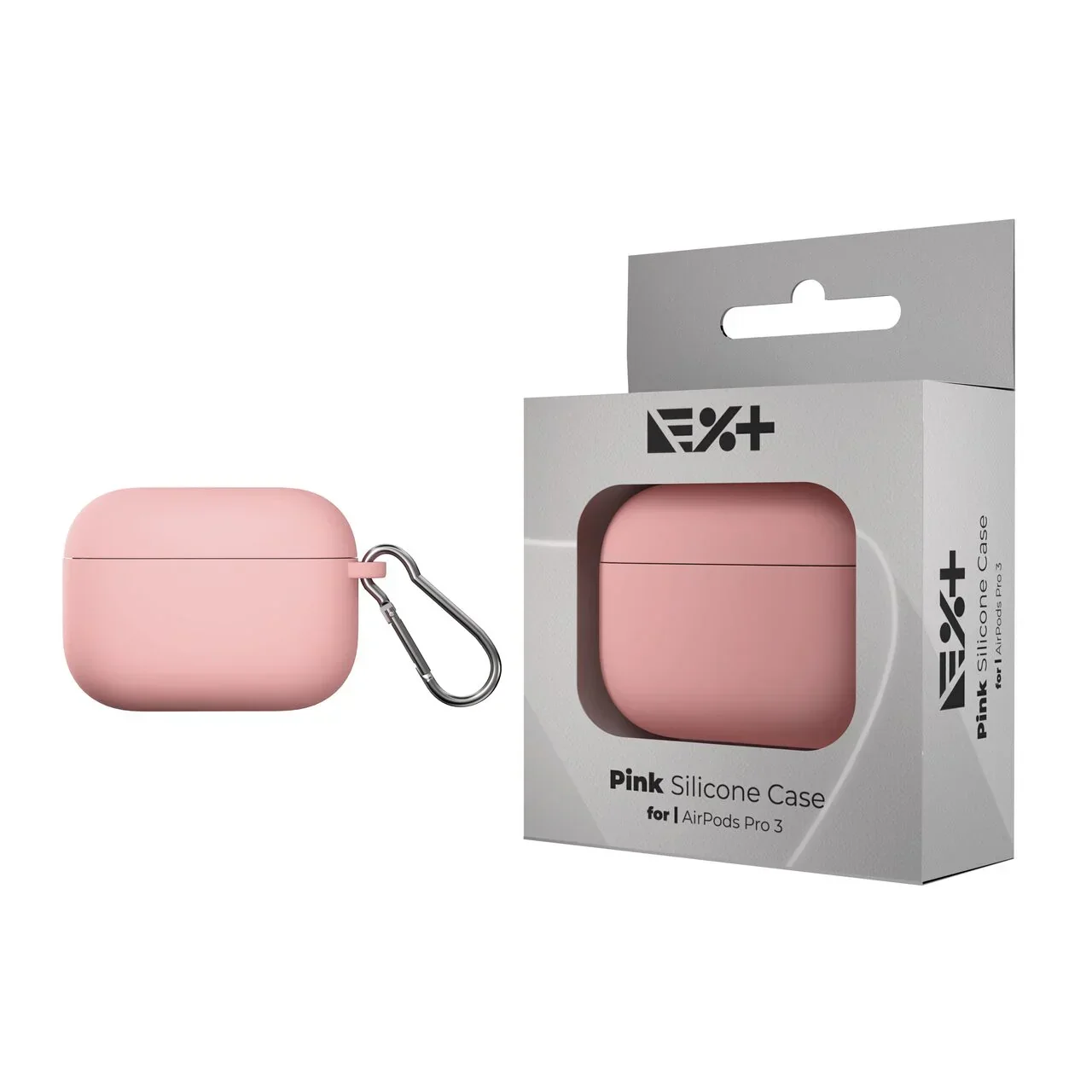 Husa din silicon NOA pentru AirPods Pro 3 (2025), Roz - Image 7