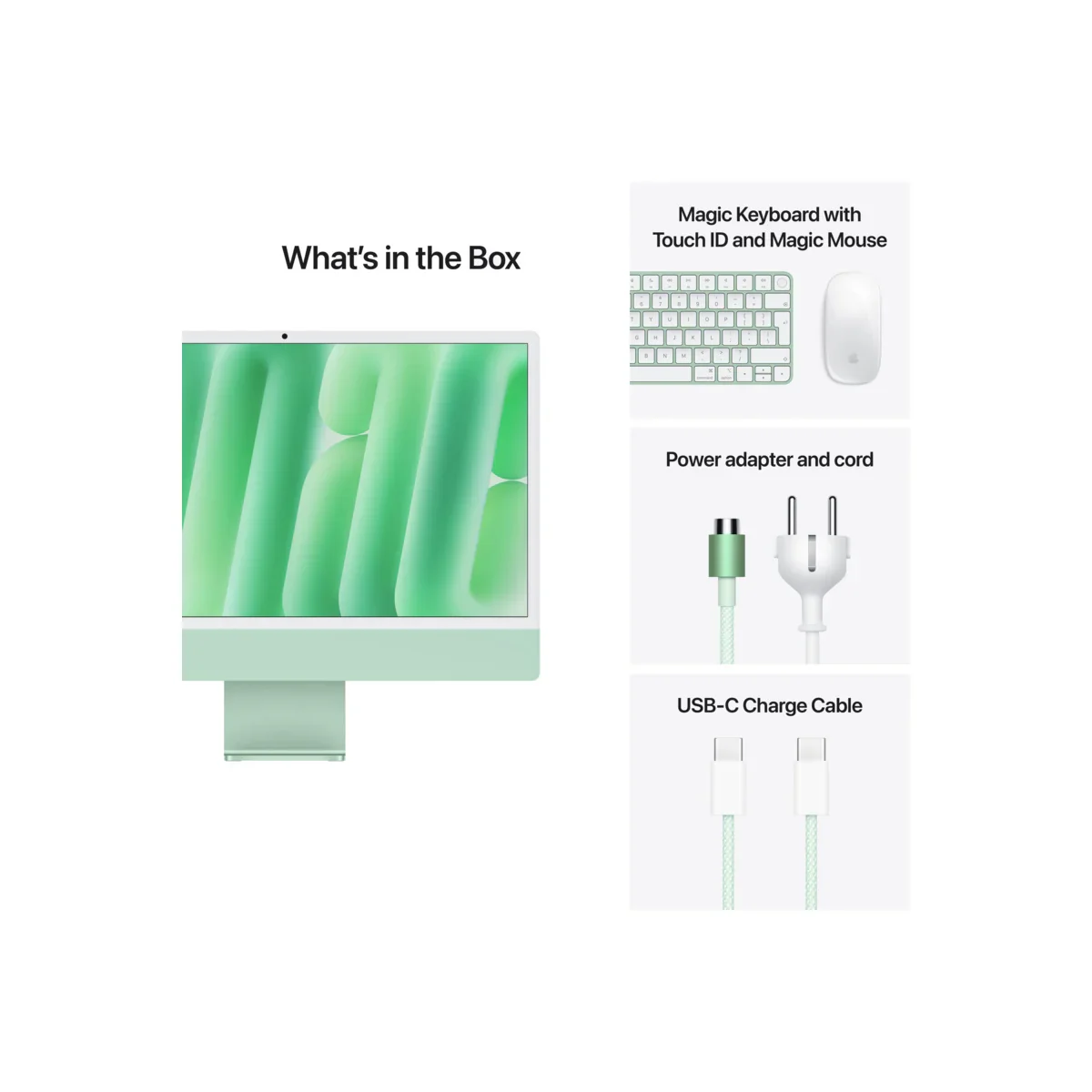 iMac 24" cu procesor Apple M4, 24", Retina 4.5K, 10 nuclee CPU si 10 nuclee GPU, 16GB, 512GB SSD, Verde, US KB - Image 8