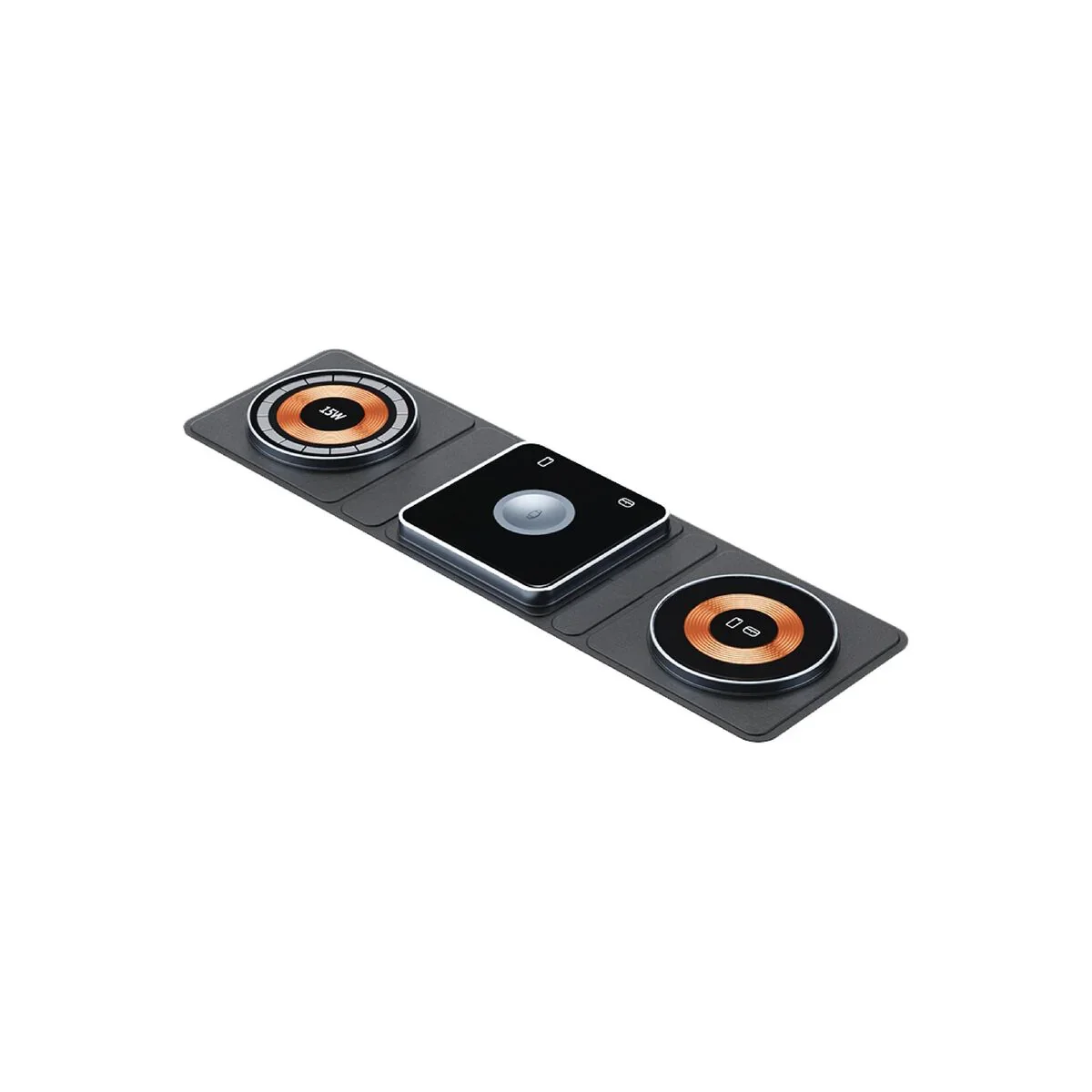 Încărcător Dviced fără fir magnetic pliabil 3 în 1, Negru - Image 4