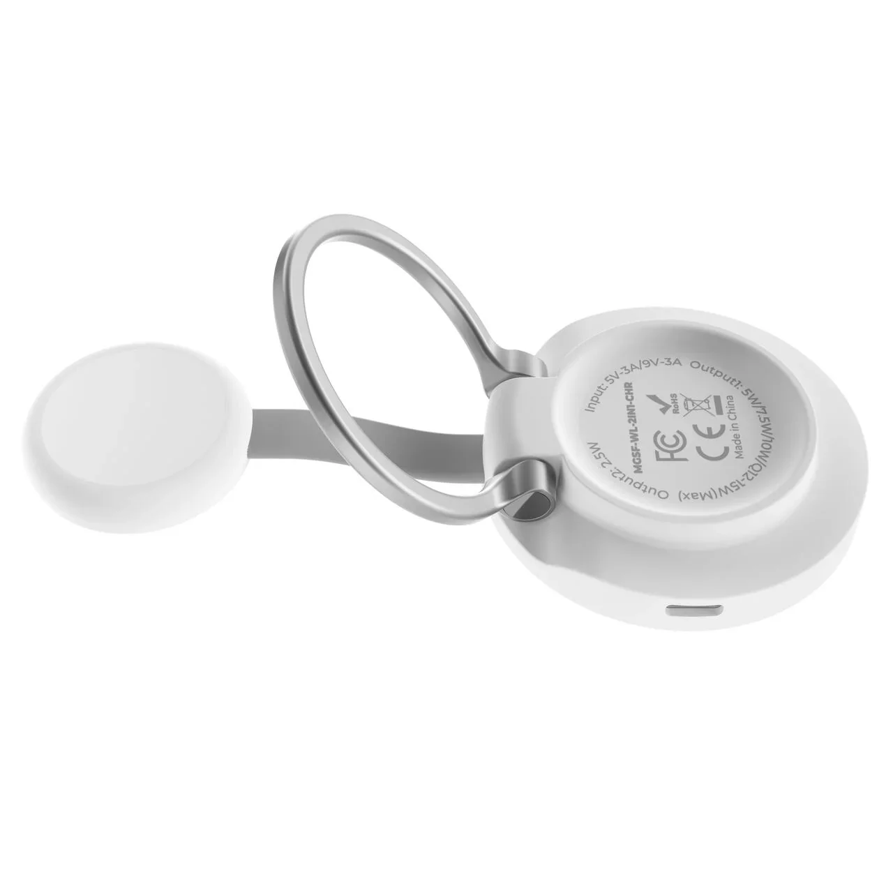 Incarcator NOA QI2 MagSafe 2 in 1 Wireless Charger pentru iPhone & Apple Watch - Image 9