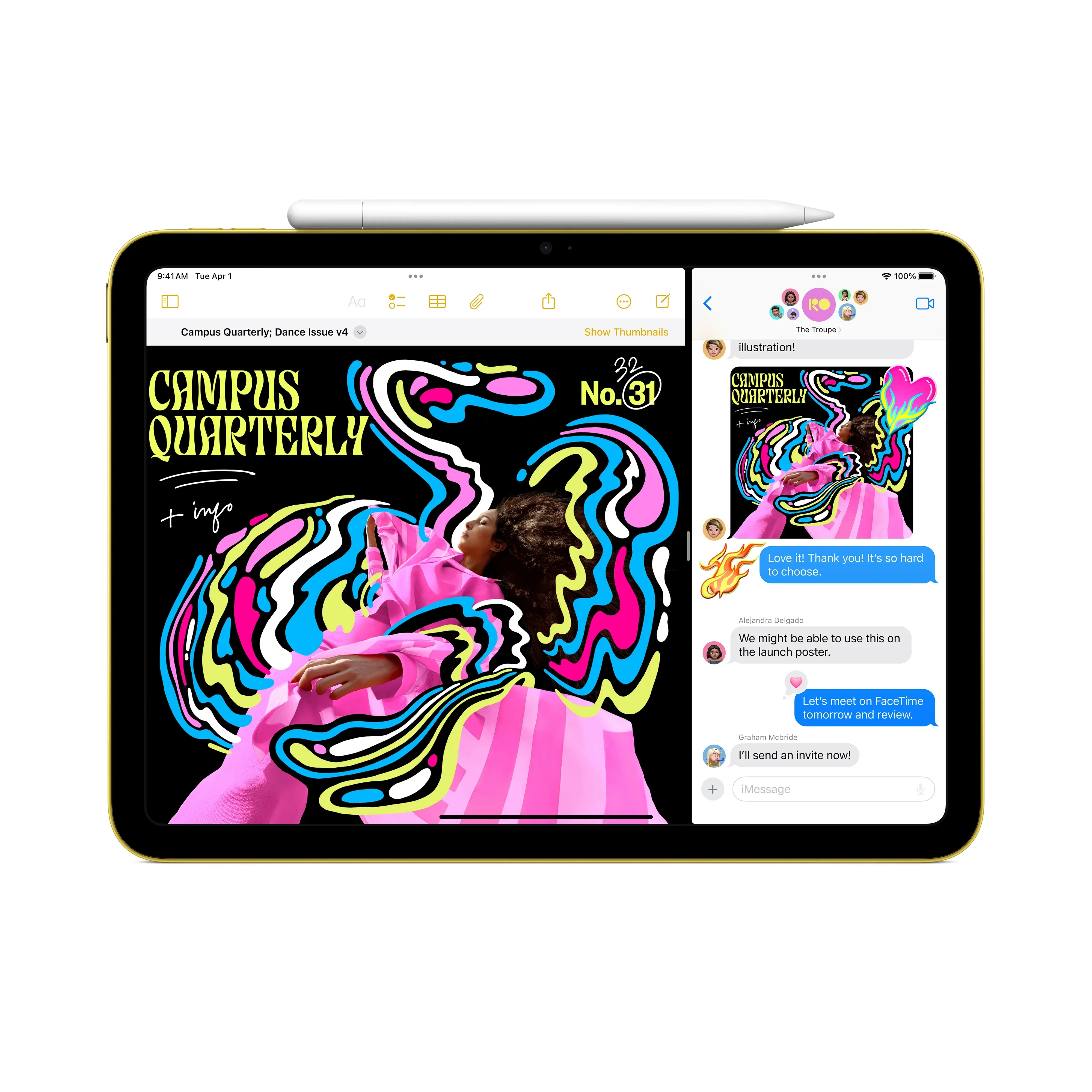 iPad A16, 11", 128GB, Cellular, Argintiu - Image 4