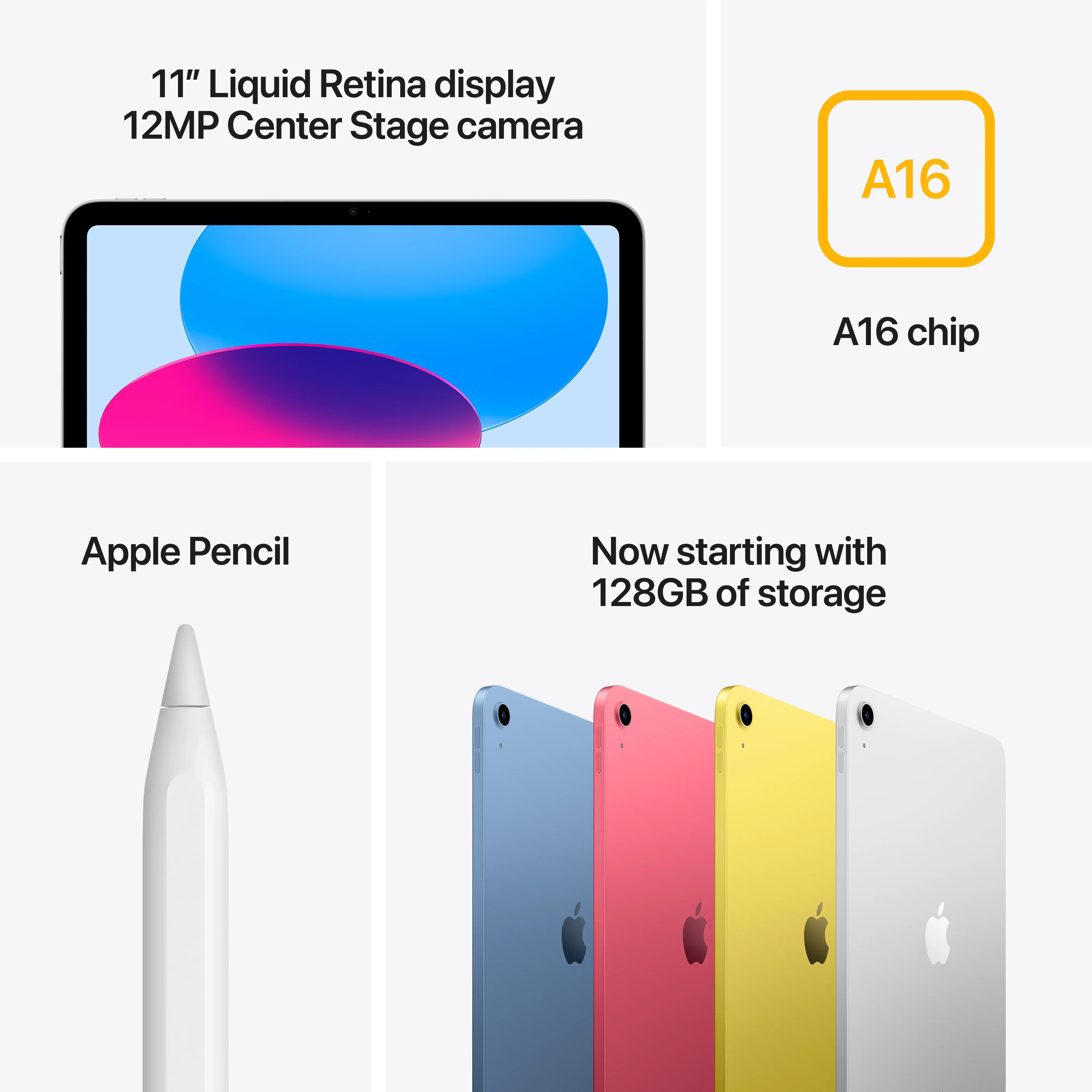 iPad A16, 11",128GB, Wi-Fi, Argintiu - Image 7