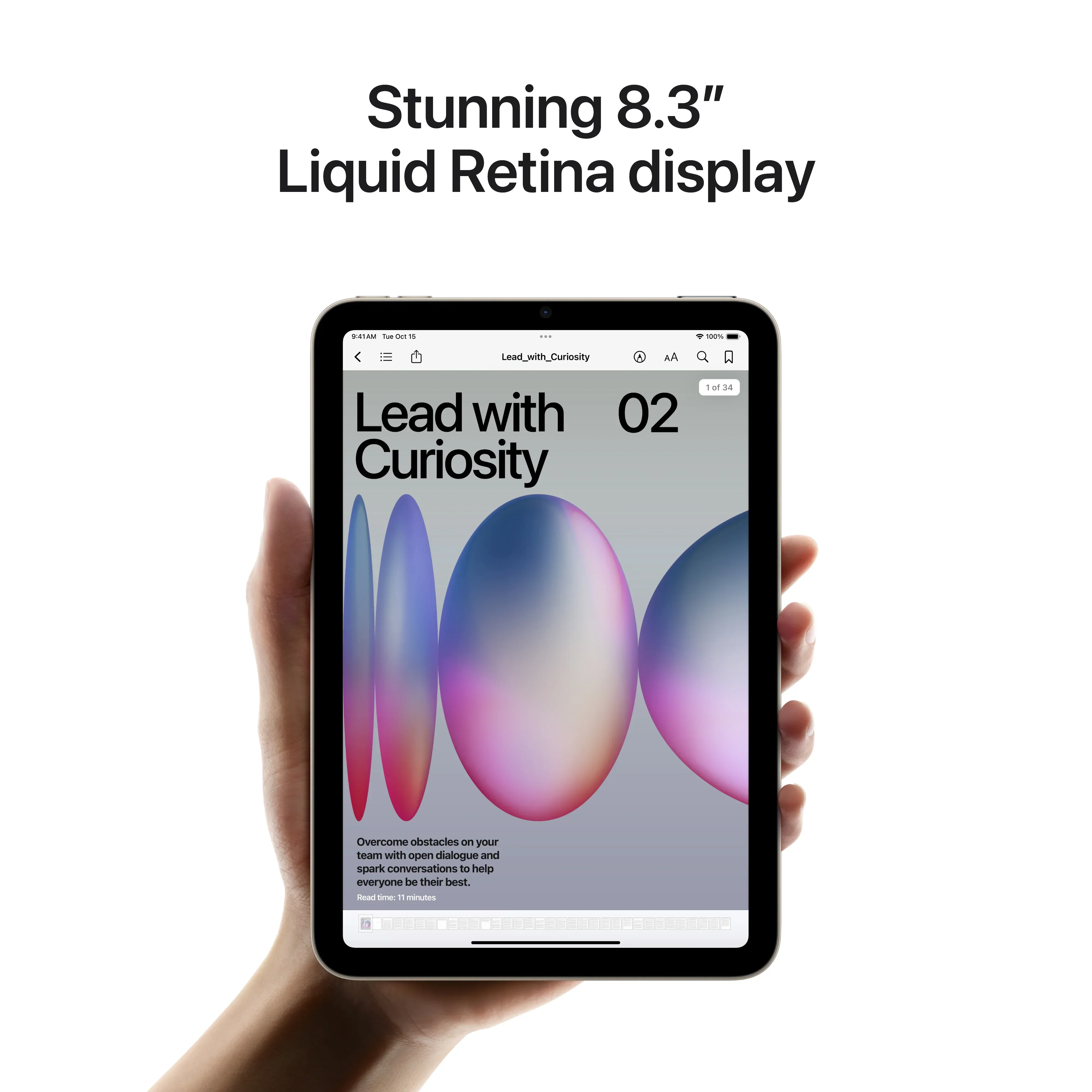 iPad mini 7, 256GB, Cellular, Blue - Image 5