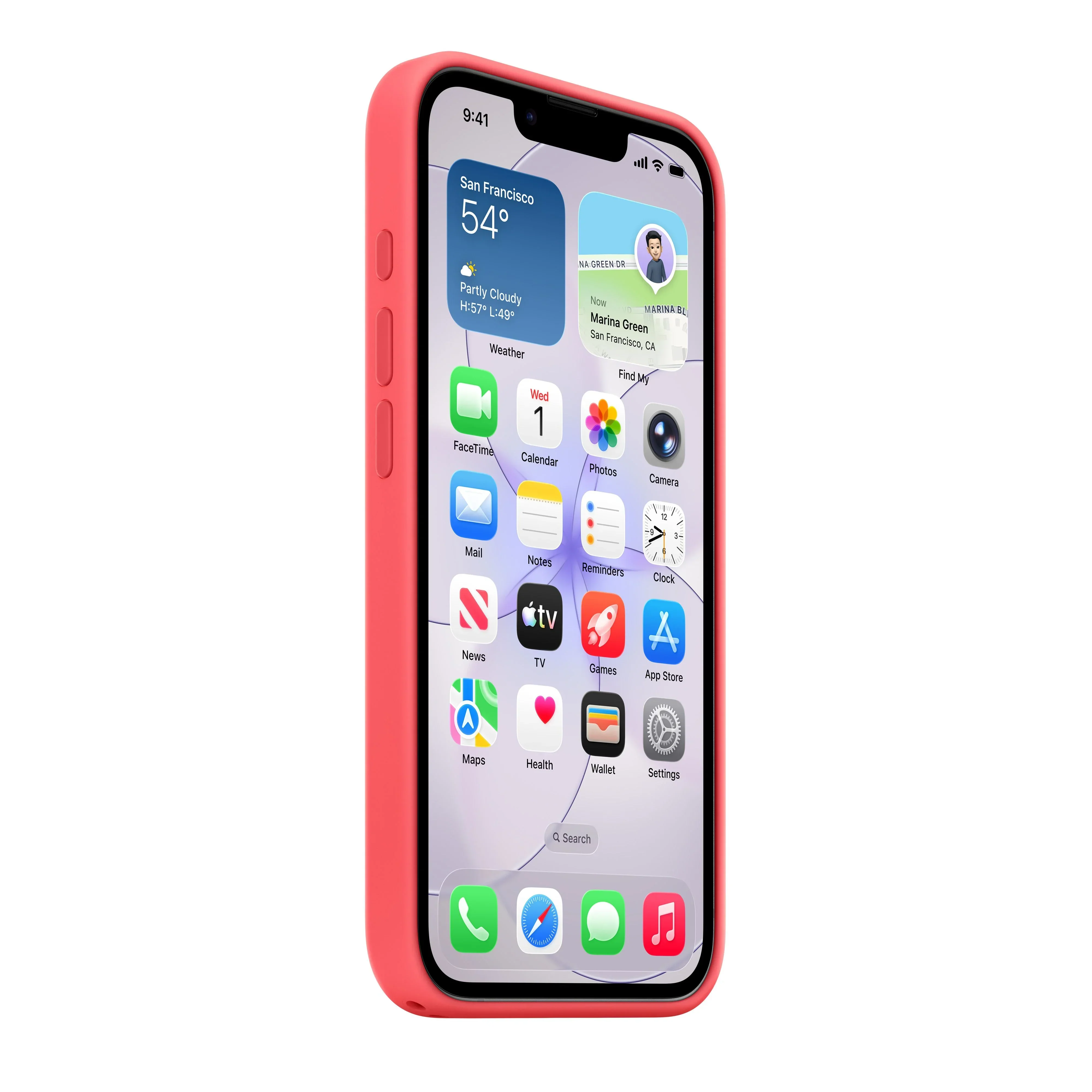 Husa de protectie Apple cu MagSafe pentru iPhone 17e, Silicon, Bright Guava - Image 4