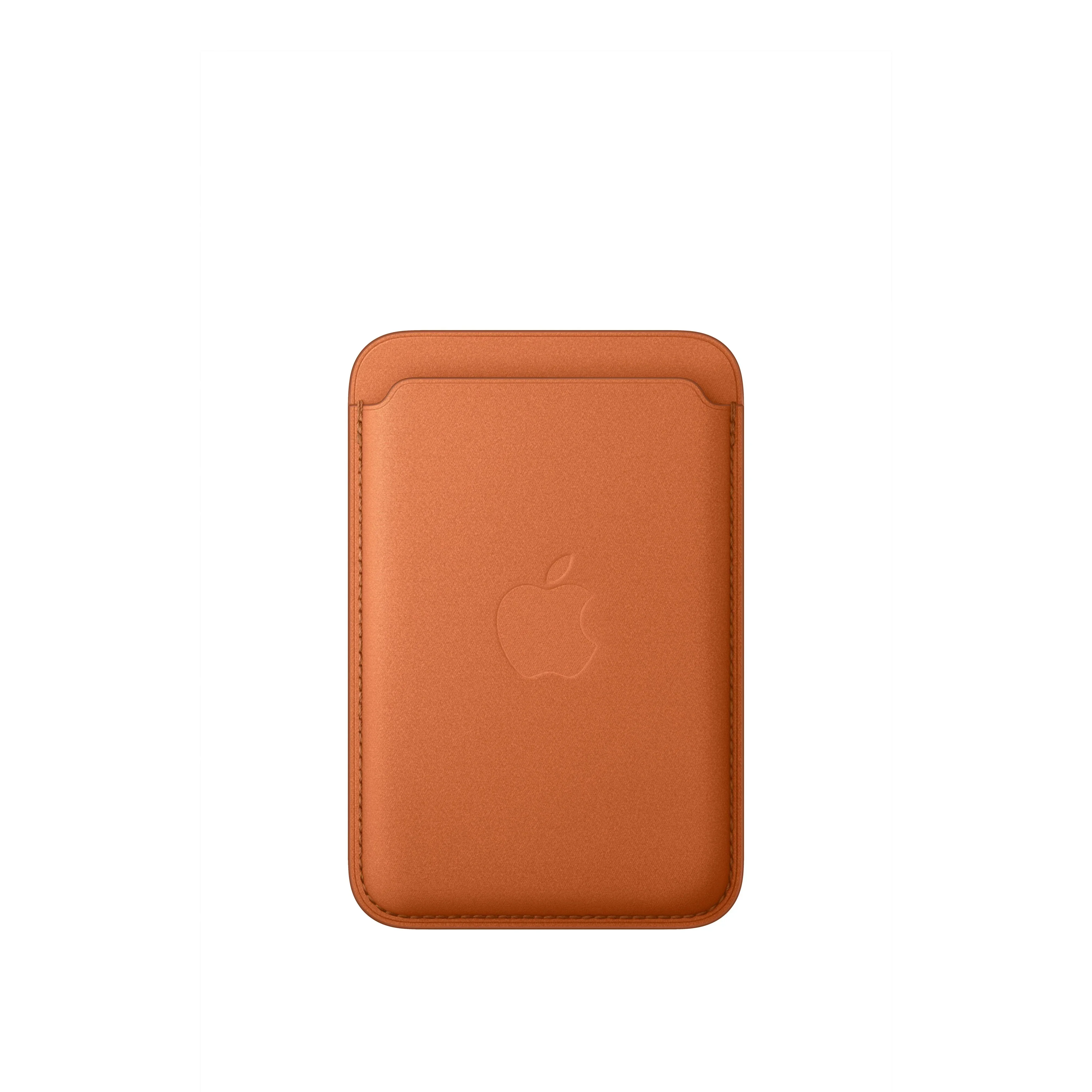 Portofel Apple FineWoven cu MagSafe pentru iPhone, Fox Orange